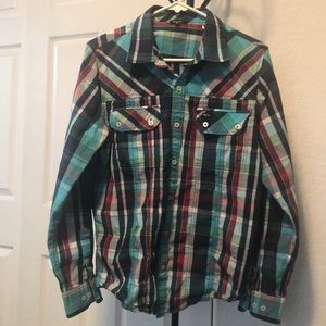 LRG Men’s Woven Button-up shirt
